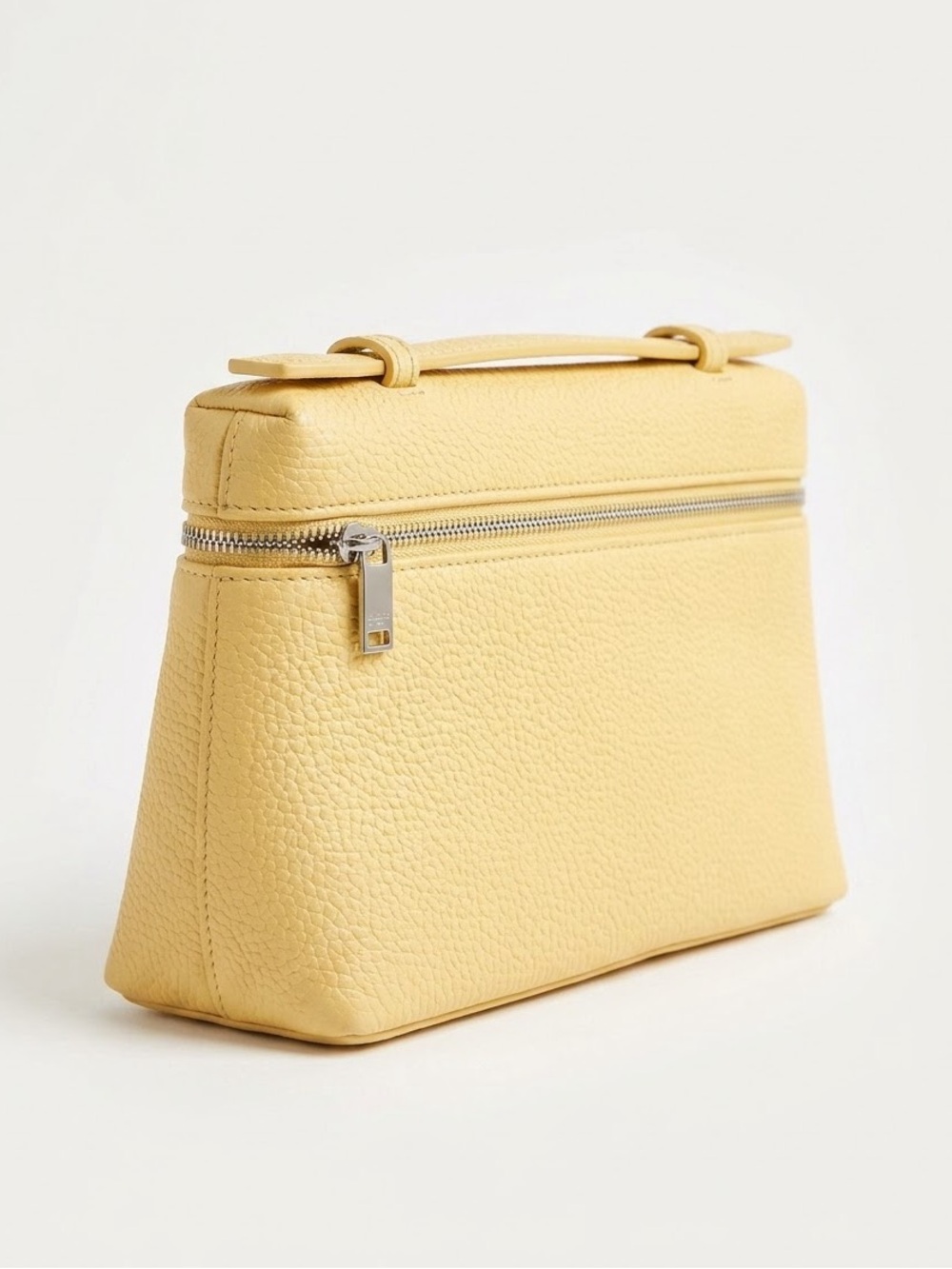 Yellow Leather Top-Handle Women's Bag